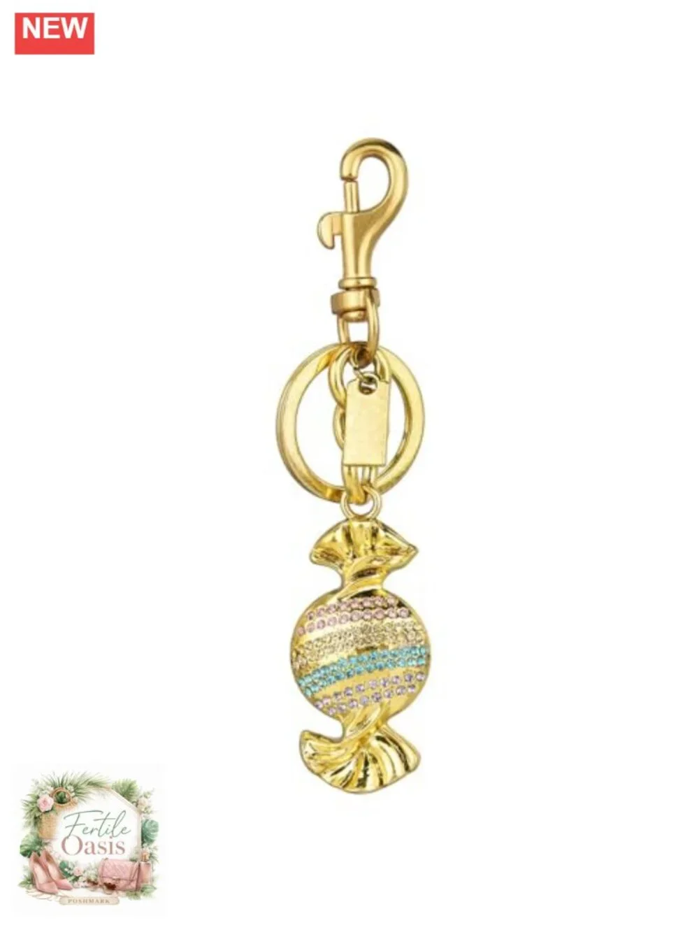 Brass Bag Charm Chain for Handbags, Purse Accessory, Keychain